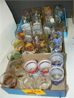 (3) FLATS CHARACTER GLASSES