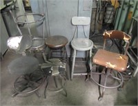 (7) Various shop stools.