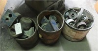 (3) Containers of various casters.
