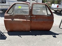 Set of Chevy Square body doors. One mirror is