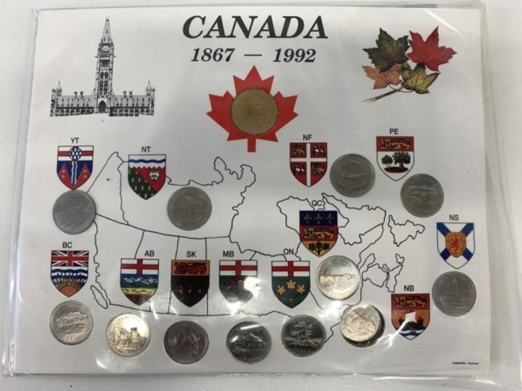 Canada 1867-1992 Coin Set