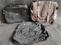 Group of designer style bags,