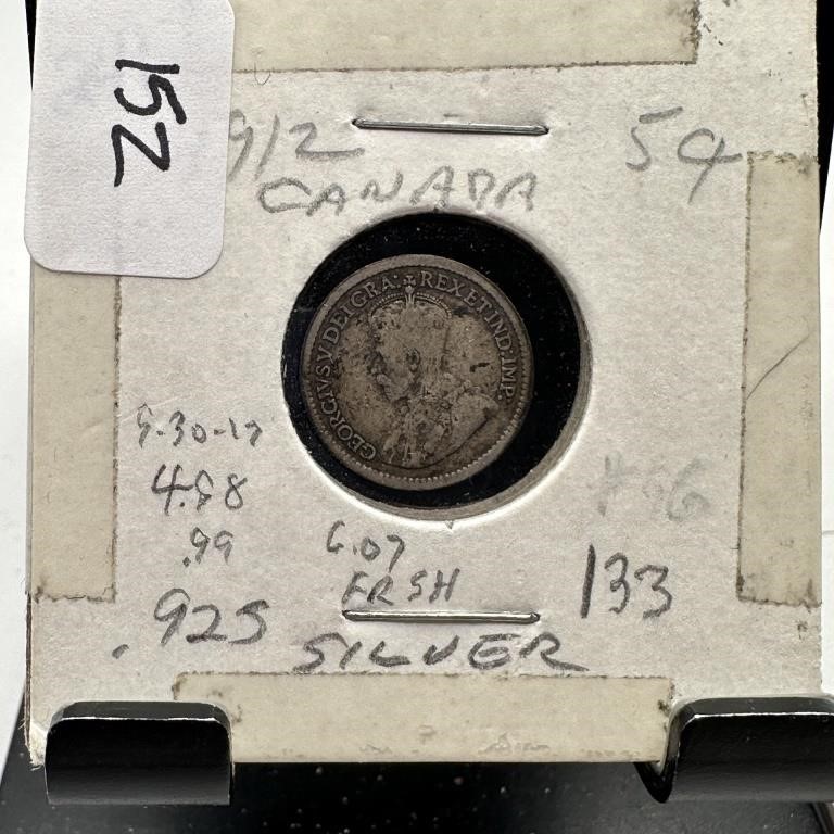1912 CANADIAN SILVER DIME