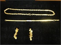 Earrings, Bracelet & Necklace
