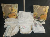 Large Assortment of Tableclothes, Table Runners,