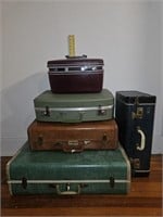 Vintage Suitcases & Train Case