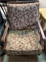 Patio chair with cushions (cushions don’t seem
