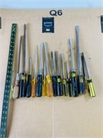 Misc long flat head screwdrivers