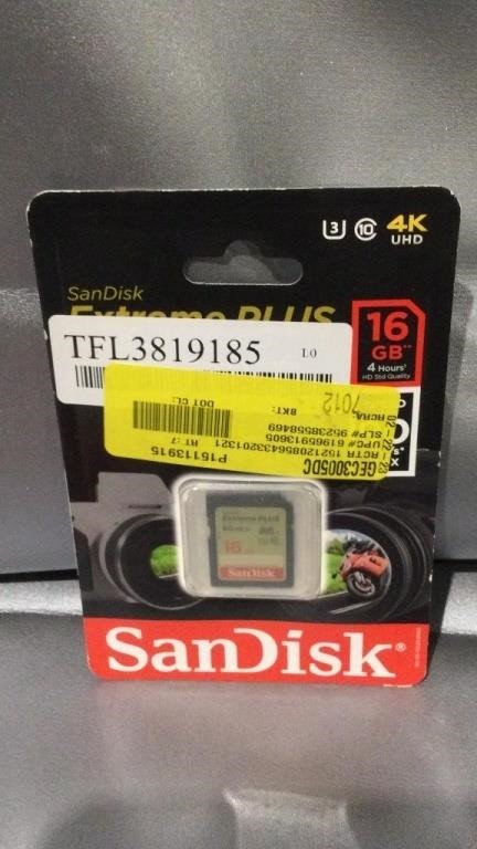 Sandisk 16gb Extreme Plus Sdhc Uhs-i Card