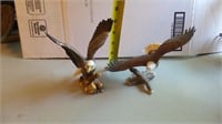 (2) Porcelain Eagle Figures