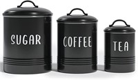 Set of 3 Decorative Nesting Kitchen Canisters