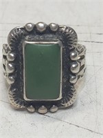 Southwest style silver ring.