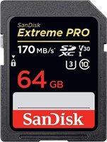 SANDISK EXTREME PRO SDXC UHS-I CARD 64GB