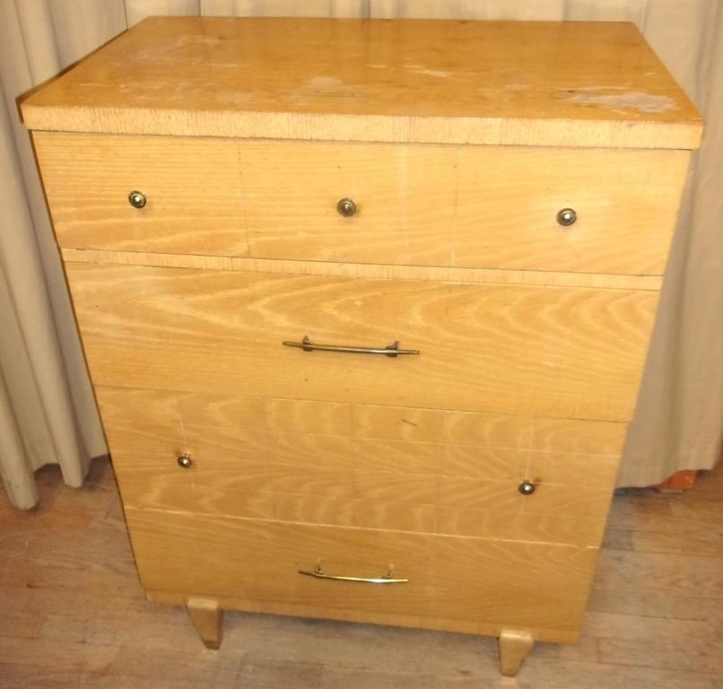 1960's retro 4 drawer chest of drawers.