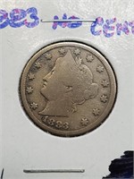1883 V-Nickel No Cents