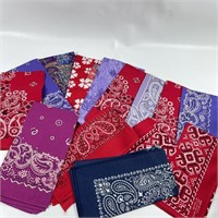 Lot of 12+ Bandannas New