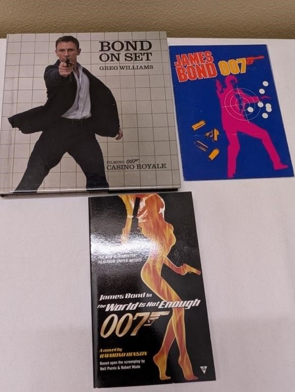 James Bond 007 Book lot of 3