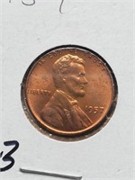 BU 1957 Wheat Penny