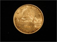 Monnaie Canadienne pièce $1 1962 en argent