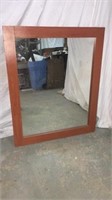 Wood Framed Mirror T13