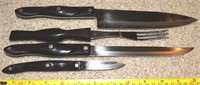 (4) Cutco Cutlery Kitchen Knives 1720JH 1729JH