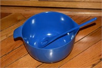 Copco Blue Melamine 3qt 674 Mixing Bowl w/ Spoon