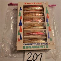 Vintage Box of Santa Land Tree Decorations