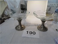 STERLING RANK M WHITING & CO CANDY DISHES