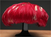 1950's Henry Pollak Nom De Plume Feathered Hat
