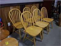 Set of 6 maple chairs