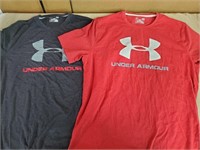 Mens UA shirts both size large