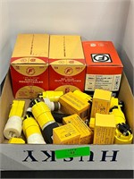 Box Lot - Vintage Electrical Supplies