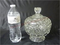 Smith Moon & Stars Clear Candy Dish w/ Lid