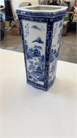 Blue & White Oriental Umbrella Stand