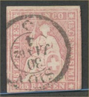 SWITZERLAND #28 USED AVE-FINE