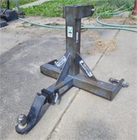 Aldomi 3 pt hitch with trailer hitch receiver.