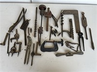 Selection Misc Vintage Tools, Drill bits etc