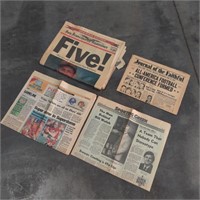 4x San Francisco 49er Related Newspapers