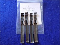 4 Mauser Rifle Extractors