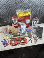 Knee pads, vacuum bags, c-clamps, hatchet etc