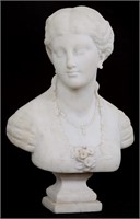 H. Garland Carved Marble Bust