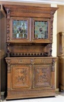 Belgian Mechels Neo Renaissance Oak Buffet.