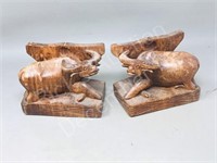 water buffalo bookends