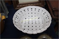 BASKETWEAVE CERAMIC BOWL