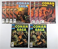 (9) CONAN SAGA MARVEL LARGE COMICS