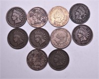 10 INDIAN HEAD CENTS
