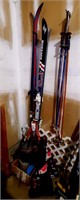 Downhill C Country Skiis Boots Poles