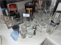 COLLECTION OF GLASSES AND CUPS