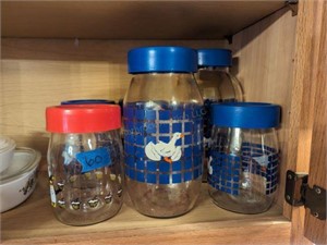 (6) Glass Canisters