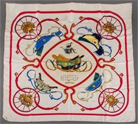 Hermes "Springs" Silk Twill Scarf